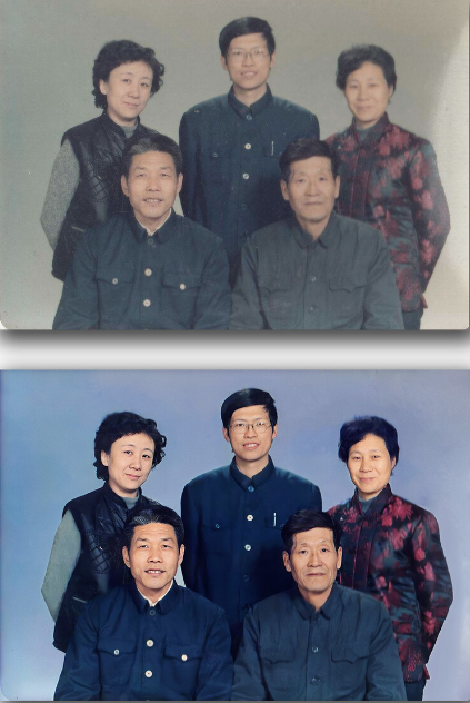 老照片修復(fù)翻新：全家福老照片帶給我們家的感動(dòng)