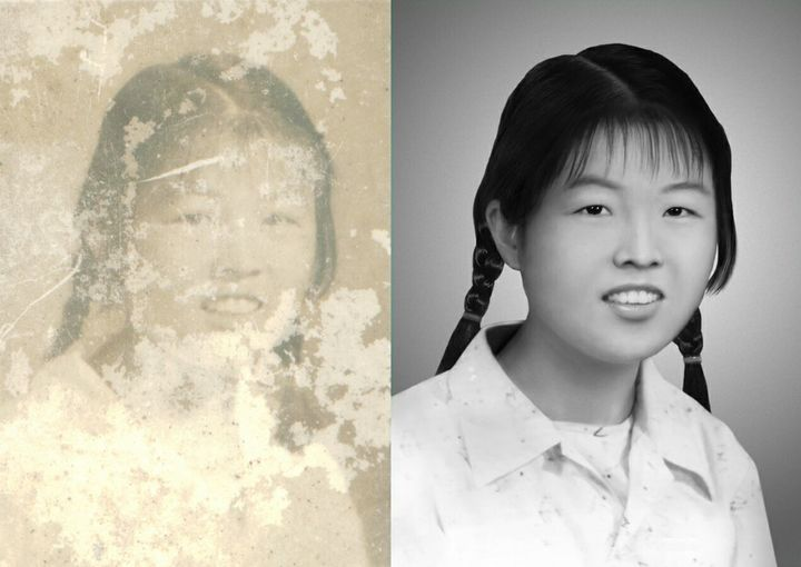 家里保存下來的老照片像素不行表面脫落能修復(fù)清晰嗎？
